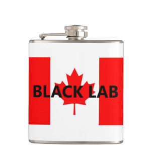 Cantil nome de laboratório preto Canadian-Flag