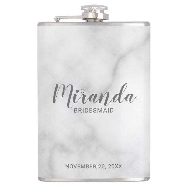 Cantil Nome do Bridesmaid Personalizado de Script Moderno (Frente)