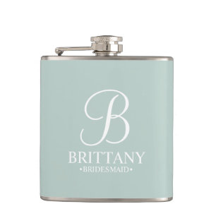 Cantil Nome e Monograma da Bridesmaid Personalizada