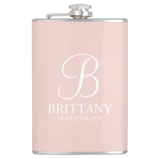 Cantil Nome e Monograma da Bridesmaid Personalizada (Frente)