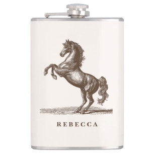 Cantil Nome Personalizado de Cavalo Estilo Equestre Elega