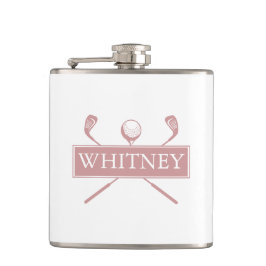 Cantil Nome Personalizado Derrame Rosa Clubs E Ball