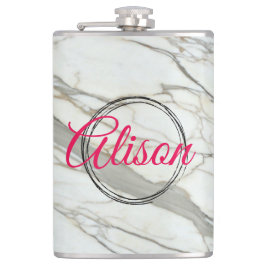 Cantil Nome personalizado do design de fúcsia do chic mar