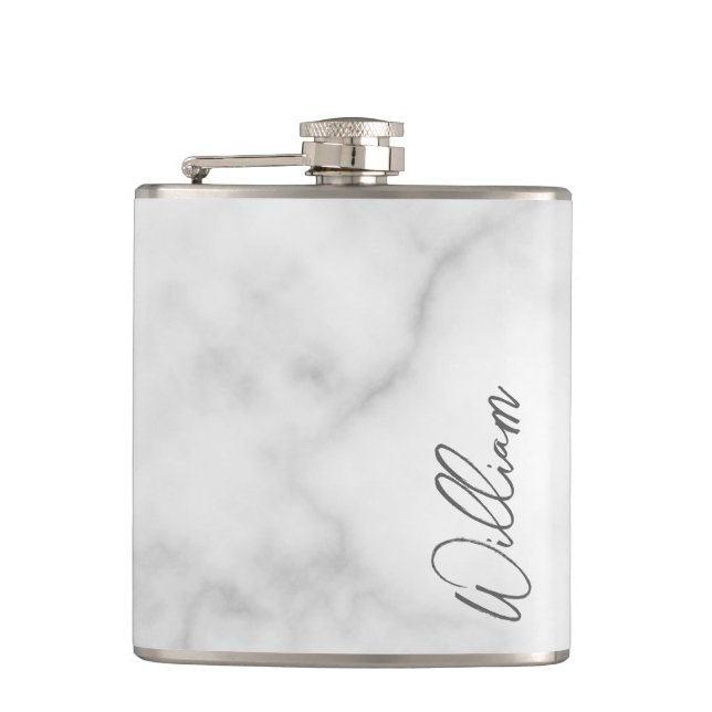 Cantil Nome Personalizado do Script Moderno do Marble Bra (Frente)