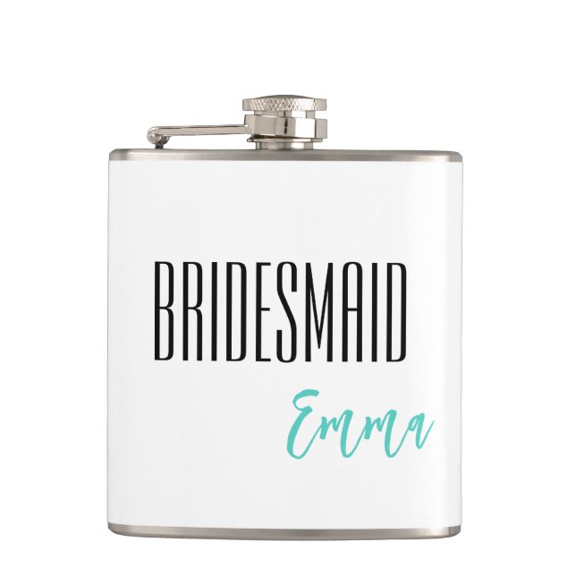 Cantil Nome Personalizado - Folha Bridesmaid (Frente)