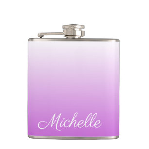 Cantil Nome personalizado Lilac roxo ombre