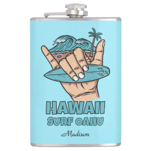 Cantil Nome Personalizado & Localização Surf Shaka