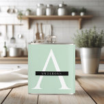 Cantil Nome Personalizado Mint Pastel Minimalista<br><div class="desc">Nome Personalizado Mint Pastel Minimalista</div>