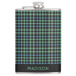 Cantil Nome Personalizado Padrão Xadrez / Tartan