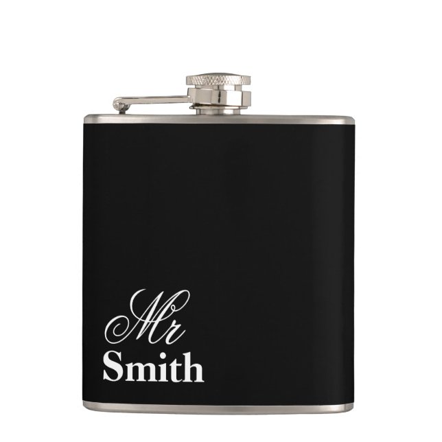 Cantil Nome Personalizado Preto (Frente)