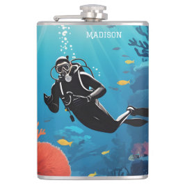 Cantil Nome personalizado Scuba Diver
