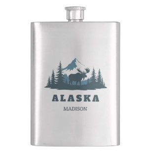 Cantil Nome Personalizado & Texto ALASKA