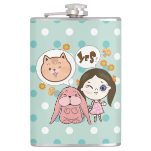 Cantil nós e seus amigos... gato e coelho