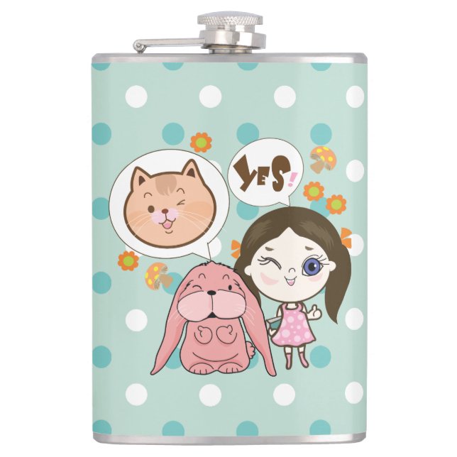 Cantil nós e seus amigos... gato e coelho (Frente)