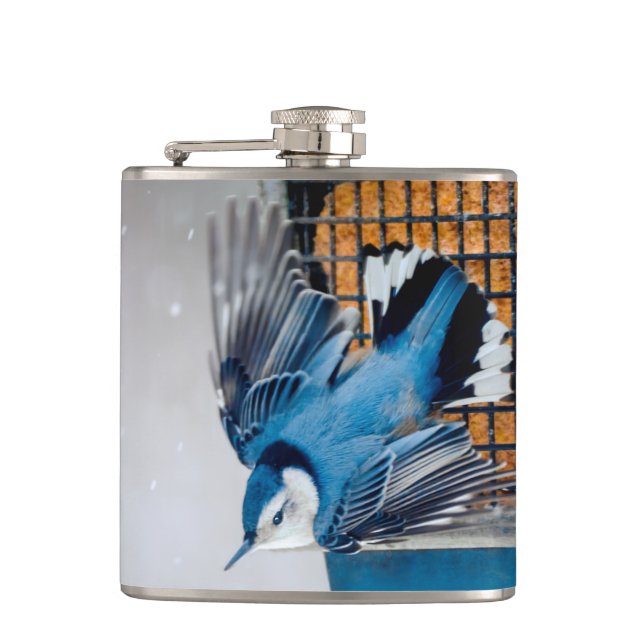Cantil Nuthatch Branca em Neve - Foto original (Frente)