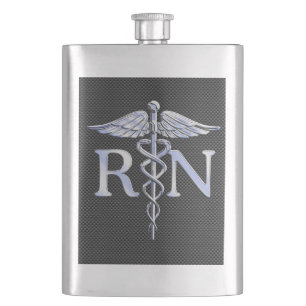 Cantil O Caduceus do RN da enfermeira diplomada