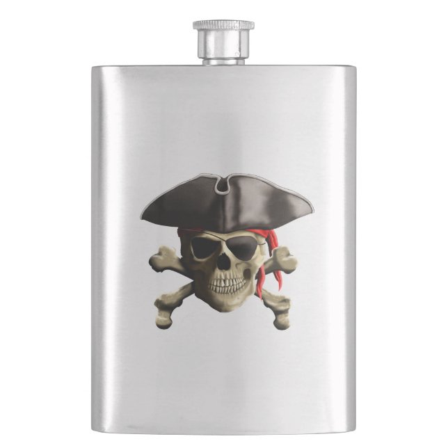 Cantil O crânio alegre do pirata de Roger (Frente)