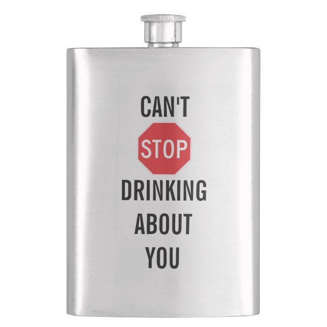 Cantil O Design de texto modelo NÃO PODE PARAR O BEBENDO  (Frente)