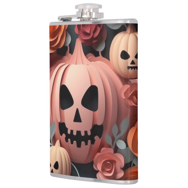 Cantil O Excelente Pumpkin Vinyl Wrapped Flask (Esquerda)