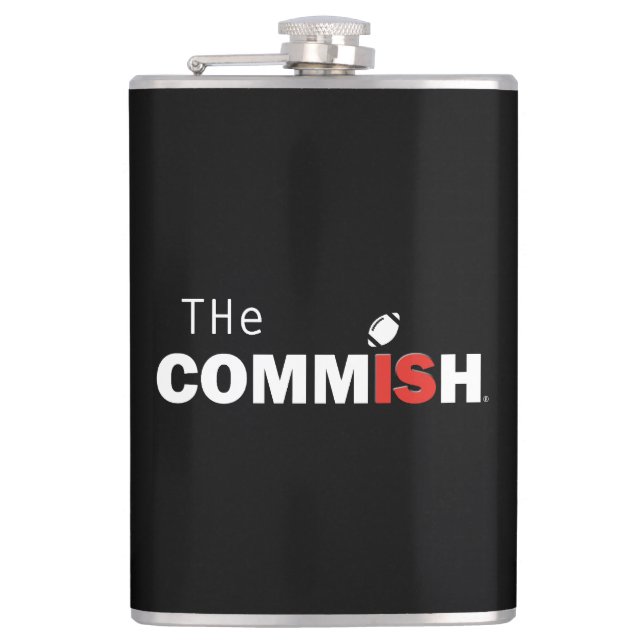 Cantil O Futebol de Fantasia da Comish Flask (Frente)