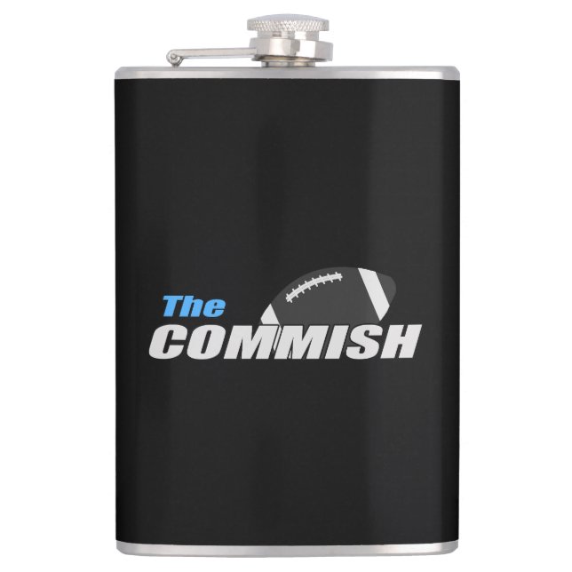 Cantil O Futebol de Fantasia da Comish Flask (Frente)