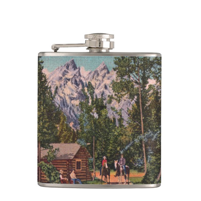 Cantil O Grande Tetons - O Wyoming Flask (Frente)