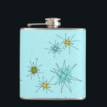 Cantil O Incêndio Azul de Ovos de Robin<br><div class="desc">Este padrão de emblema atômico Icônico Azul de Ovos de Robin apresenta rajadas atômicas icônicas. Isso mesmo! A antiga escola, o fundo azul de ovo de robin com manchas de ouro é o pano de fundo perfeito para a vibrante turquesa, o aipo de salmoura e os círculos verde cor de...</div>