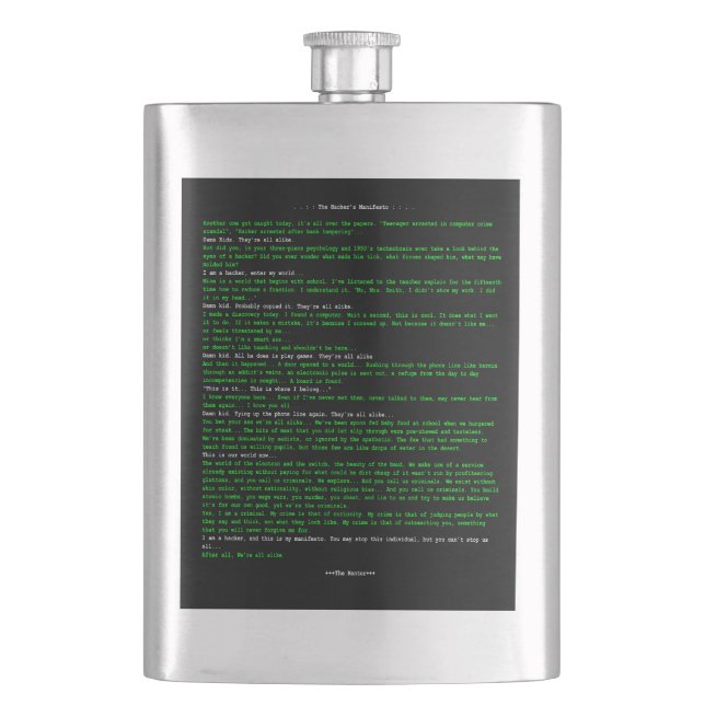 Cantil O Manifesto do Hacker (Frente)