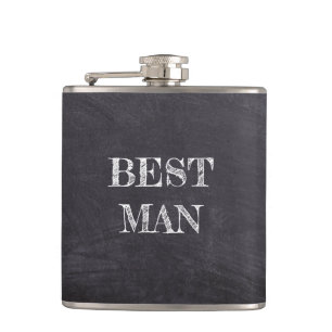 Cantil O Melhor Homem - Quadro Preto Whisky Flask