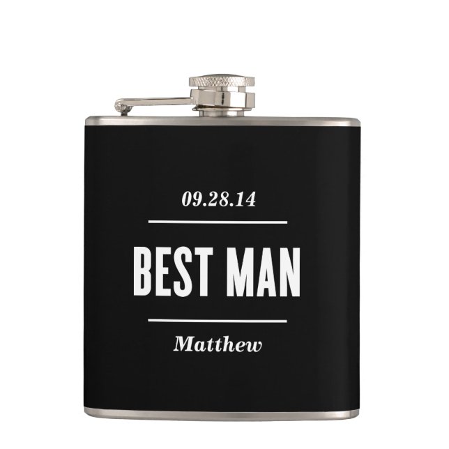 Cantil O Melhor Homem | Wedding Flask (Frente)