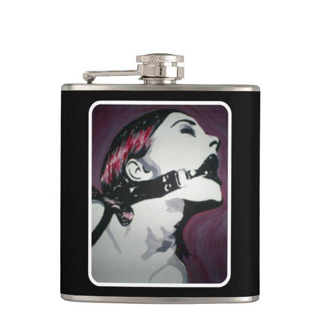 Cantil "O que é sua fantasia" em uma garrafa de aço (Frente)