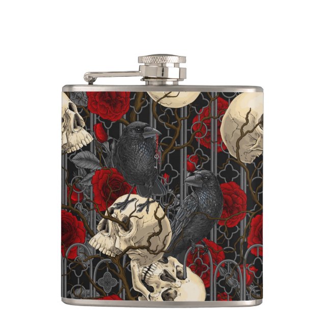 Cantil O segredo do Raven. Ilustração gótica escura e san (Frente)