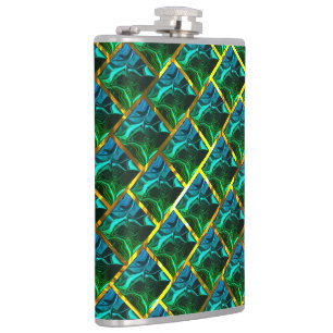 Cantil O verde parece esmeralda, em ouro grating?