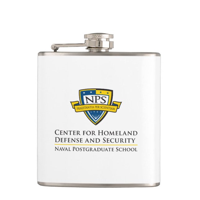 Cantil O vinil de aço inoxidável envolveu a garrafa - 6oz (Frente)