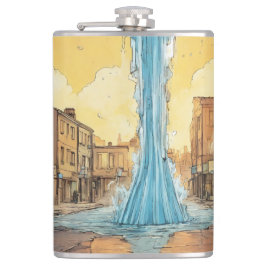 Cantil "Oásis Urbana: Frasco molhado em vinilo com fonte