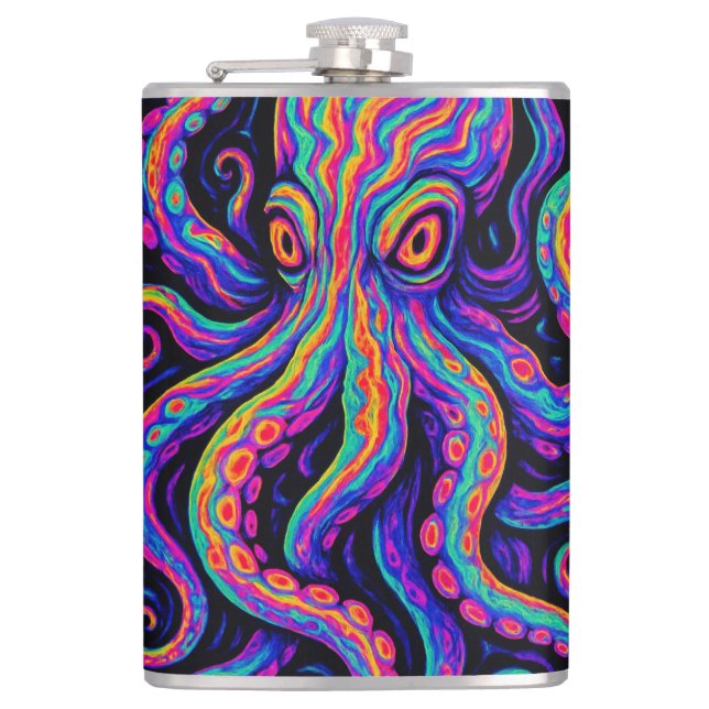 Cantil Octopus Colorido Trippy (Frente)