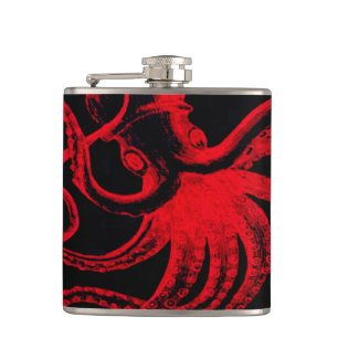 Cantil Octopus Náutico Steampunk Vintage Kraken Monster