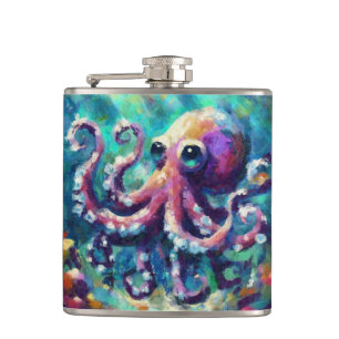 Cantil Octopus Oil Painting NMaritime Beach
