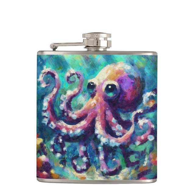 Cantil Octopus Oil Painting NMaritime Beach (Frente)