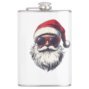 Cantil Óculos de Sol Retrô Face de Papai Noel Natal M