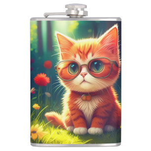 Cantil Óculos de Visto de Gatinhos Vermelhos-365478