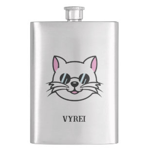 Cantil Óculos Pretos Vestidos de Gatos Brancos / Óculos e