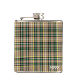 Cantil O'Farrell Tartan Monogramas Green e Tan Xadrez