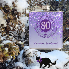 Cantil Oitenta & roxa com & citação de Bebendo