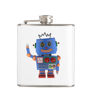 Cantil Olá! de ondulação do robô azul do brinquedo