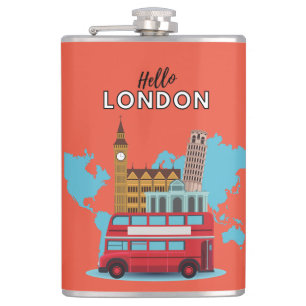 Cantil Olá London Flask