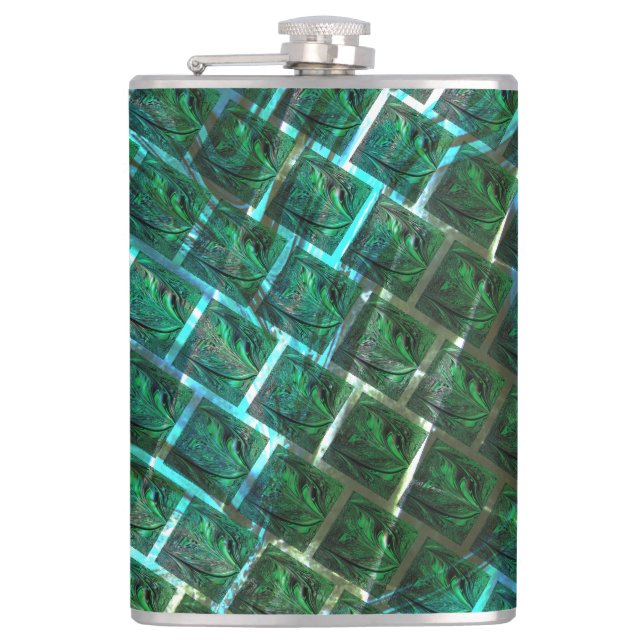 Cantil "Olhos enquadrados verdes", arranhões e grelha azu (Frente)