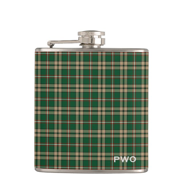 Cantil O'Neill Tartan Monograma Verde e Xadrez de Tom (Frente)