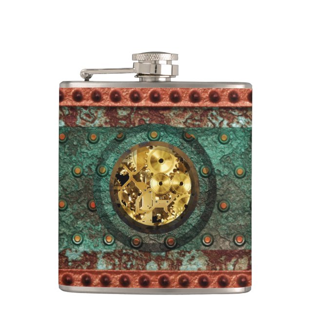 Cantil Opções de Flask Molhadas Steampunk 1B (Frente)