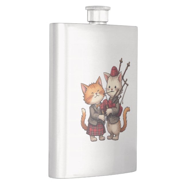 Cantil Orange Cats Playing Bagpipes and Wearing Plaid (Direita)